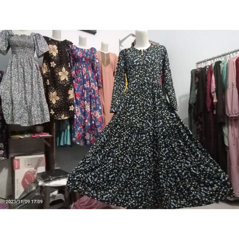 GAMIS SUSUN BUNGA JUMBO