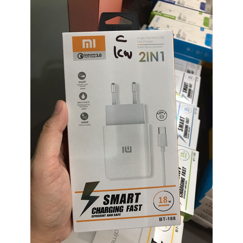 CHARGER HP XIAOMI TYPE C CHARGING FAST 18W ORIGINAL