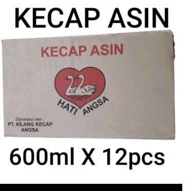 kecap asin 2 hati angsa / dus isi 12 reffil