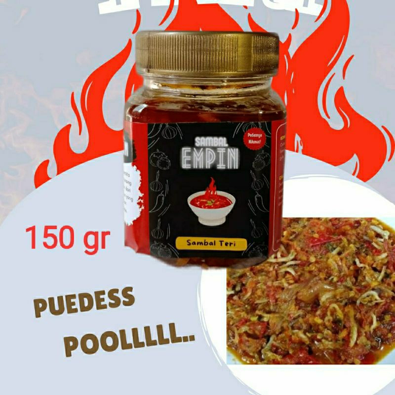 

Sambal Teri Medan Pedas Nagih Kemasan Botol 150 gram