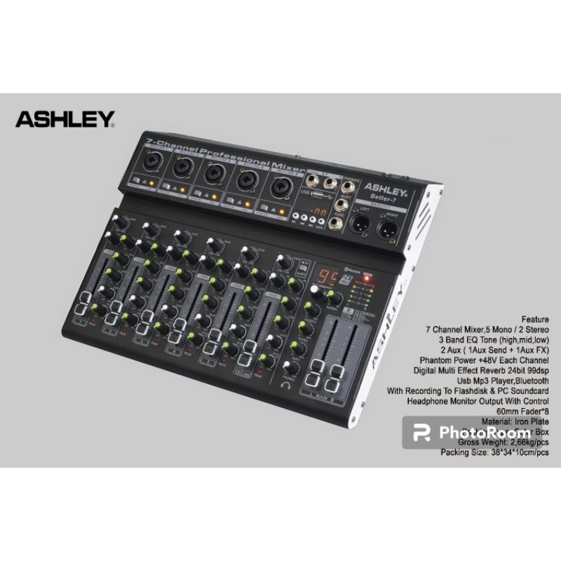 Mixer Ashley Better7 Audio Mixer Better 7 Better-7 Original 99Dsp
