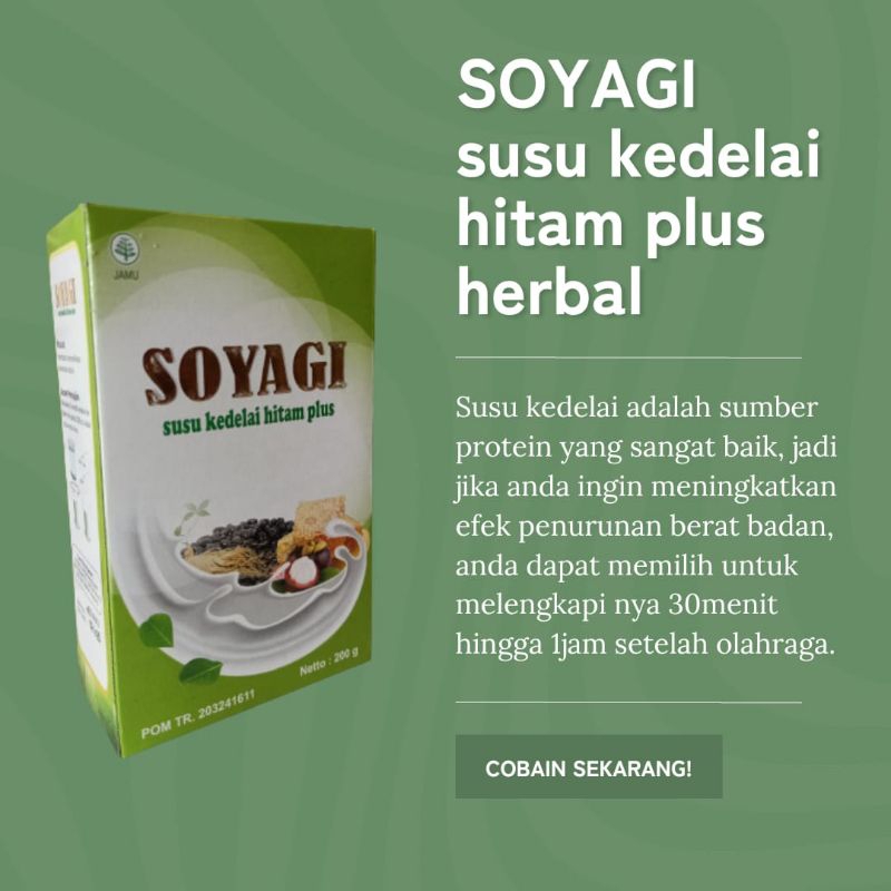

SOYAGI SUSU KEDELAI HITAM PLUS HERBAL