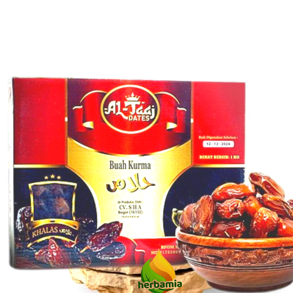 

⚡GROSIR⚡ Kurma GOLDEN DATES khalas 1 kg best seller - Al TAAJ Golden Khalas