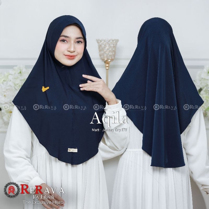 Hijab Instan Aqila Jersey ITY Ory Jersey Ory Garansi By Rerava