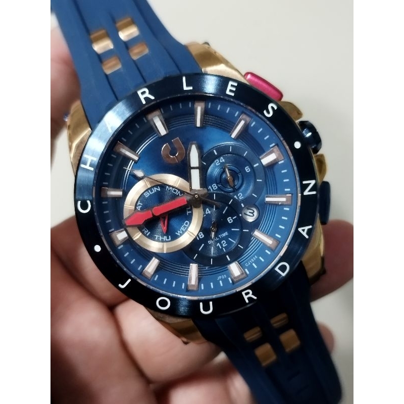 ORIGINAL CJ CHALES CHARLES JOURDAN JORDAN THE BIG TIME JAM TANGAN PRIA COWOK ORIGINAL ORI CJ CHALES 