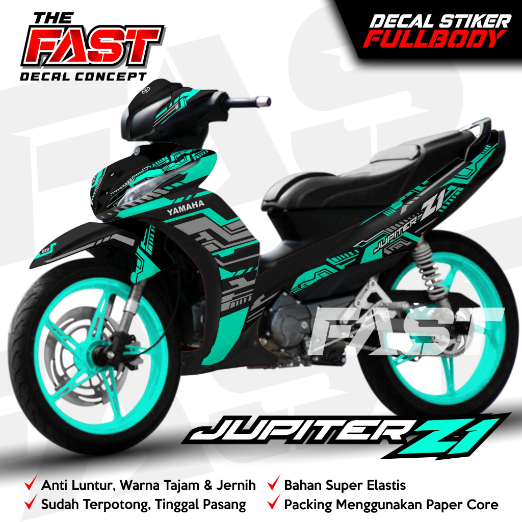 Decal Jupiter Z1 Keren Fullbody Decal Stiker Striping Variasi Jupiter Z1 2013-2019 Grafis keren Full