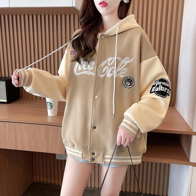 hot deals jaket hoodie zipper oversize - cole cole bbaseball - varsity jacket uniseks - korean jaket