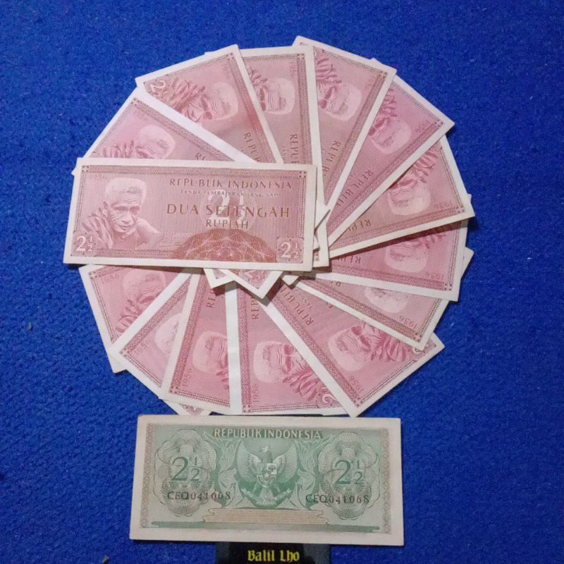 2,5 rupiah suku bangsa tahun 1956 Gress