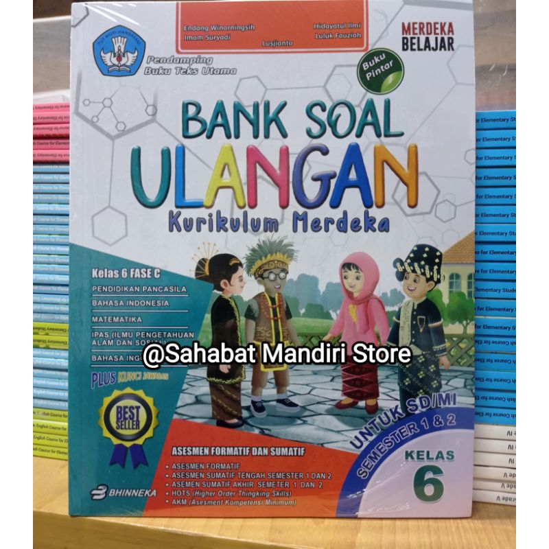 Buku Bank Soal Ulangan Kelas 6 SD/MI Kurikulum Merdeka