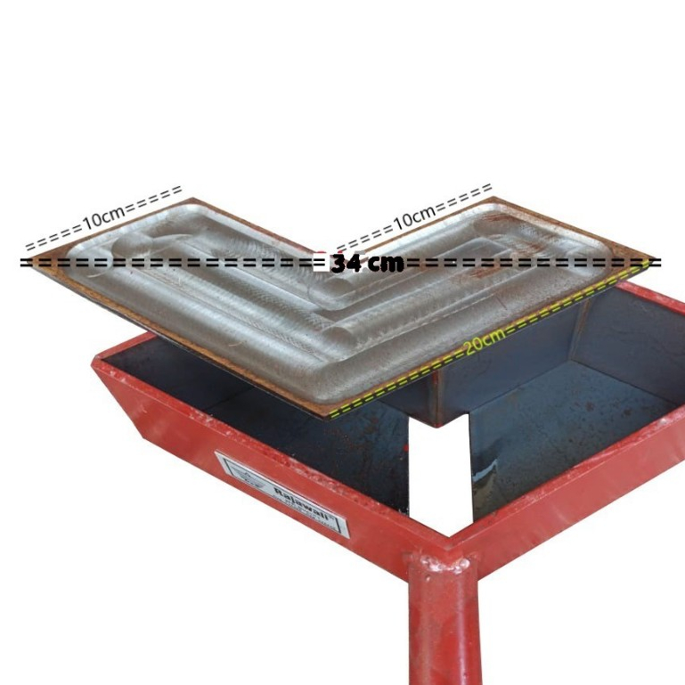 Cetakan paving model V 3 dimensi Merk Rajawali