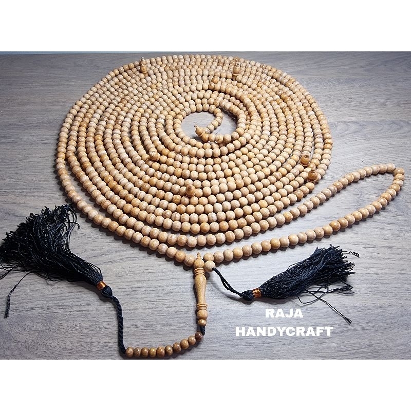 Tasbih Isi 1000 Butir Kayu Cendana Kraton Wangi Kualitas Premium