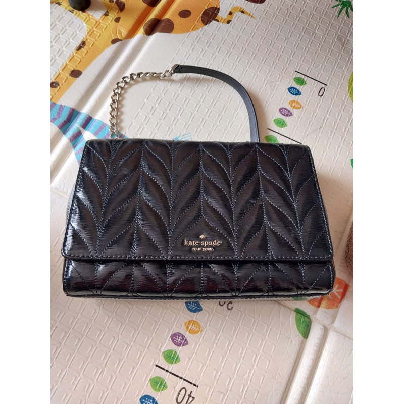 Checkout BAG ONLY GLOSSY LEATHER Kate Spade ♠️BagsKATE SPADE EMELYN BRIAR LANE MEDIUM SIZE