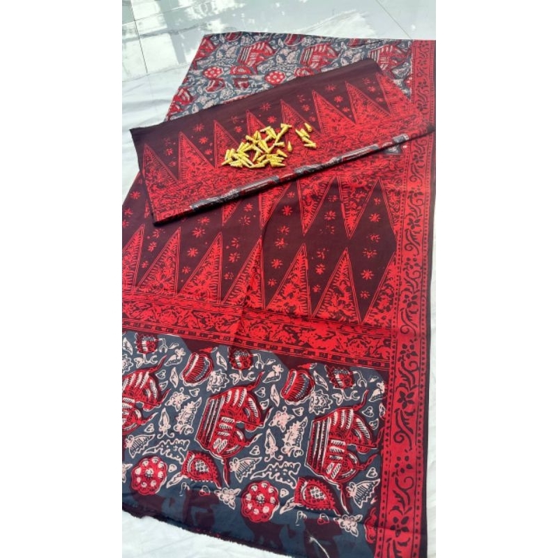 set kain tekuluk batik jambi asli dengan ronce