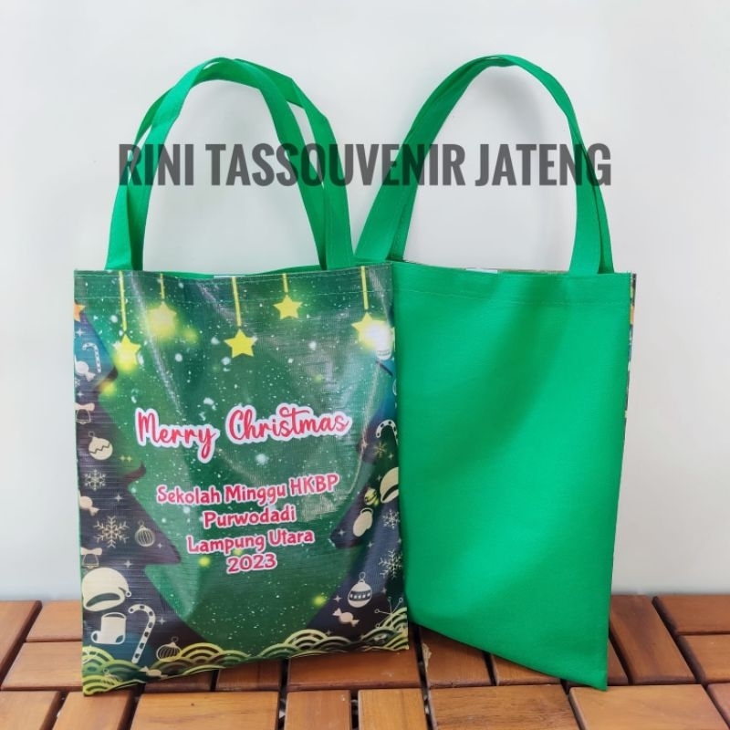 tas imlek tas natal 23*30 hampers Natal tas hampers