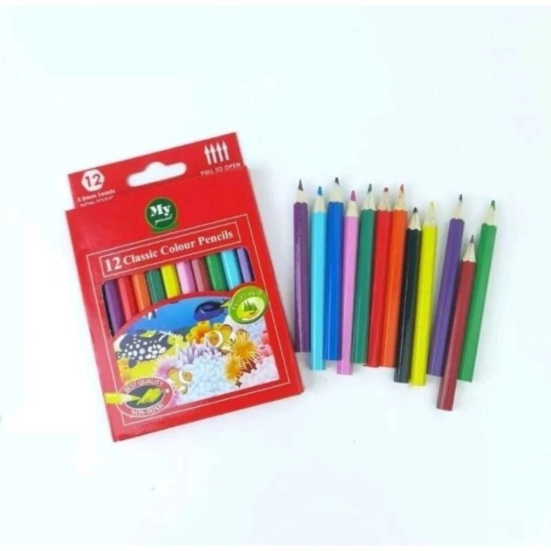 

12 PCS PENCIL WARNA MINI (P064)