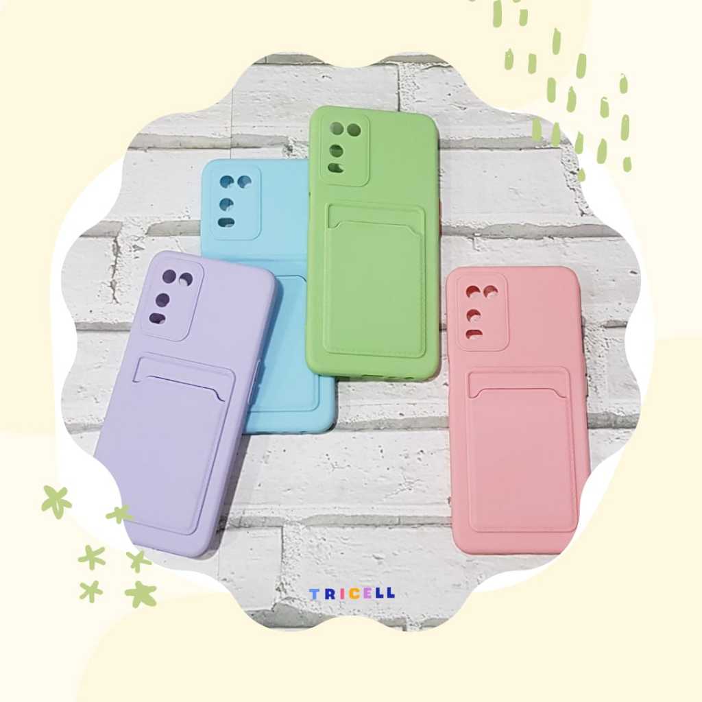 Case OPPO A54 Softcase + card holder warna