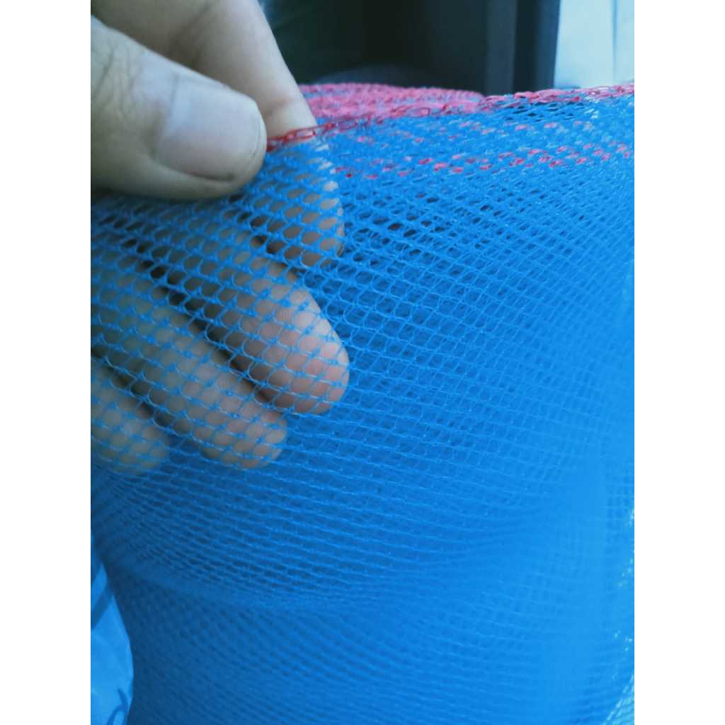 polynet biru 1 roll 100m - insect net- safety net - waring polynet - jaring proyek