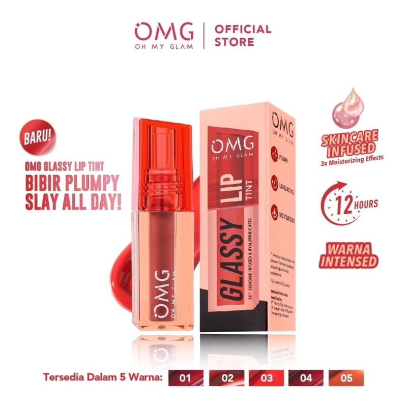 OMG LIP TINT GLASSY NEW PRODUCT 2 gr