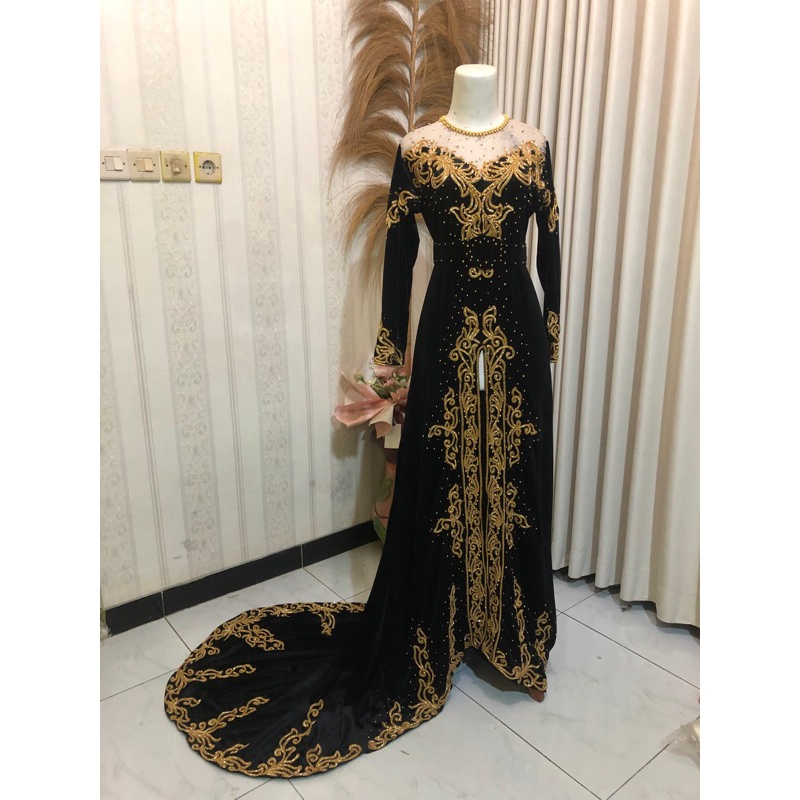 kebaya pengantin bludru sabrina || kebaya pengantin modern || kebaya pengantin bludru || kebaya peng