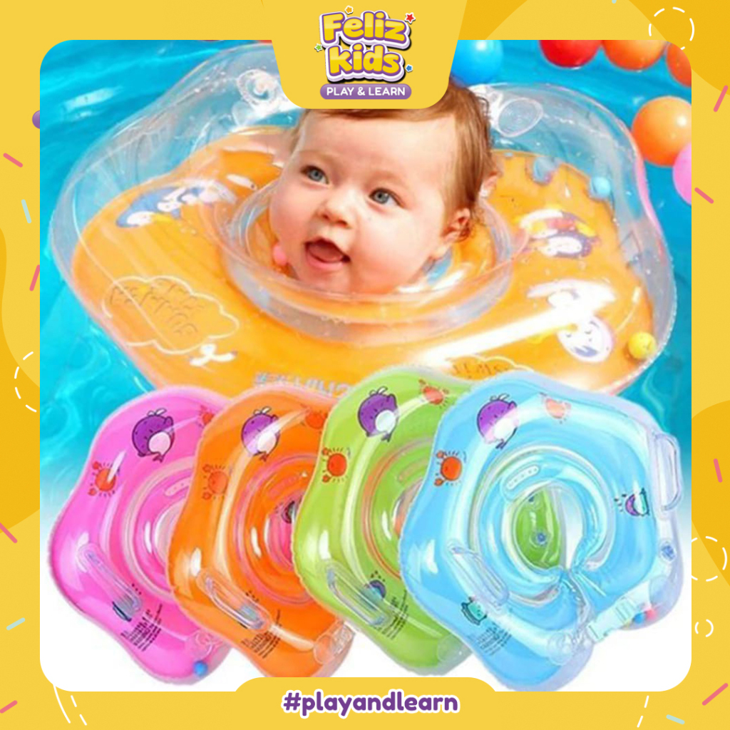 [FELIZKIDS] [PA05] Neck Ring Pelampung Leher Bayi Ban Renang Leher Ban Leher Bayi Neck Ring Baby UMU