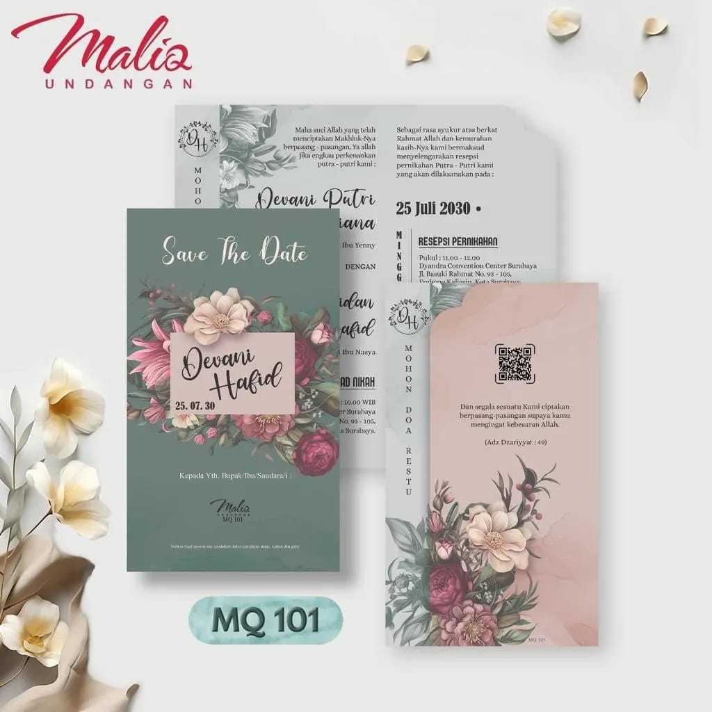 Kertas Blangko Undangan Maliq 101