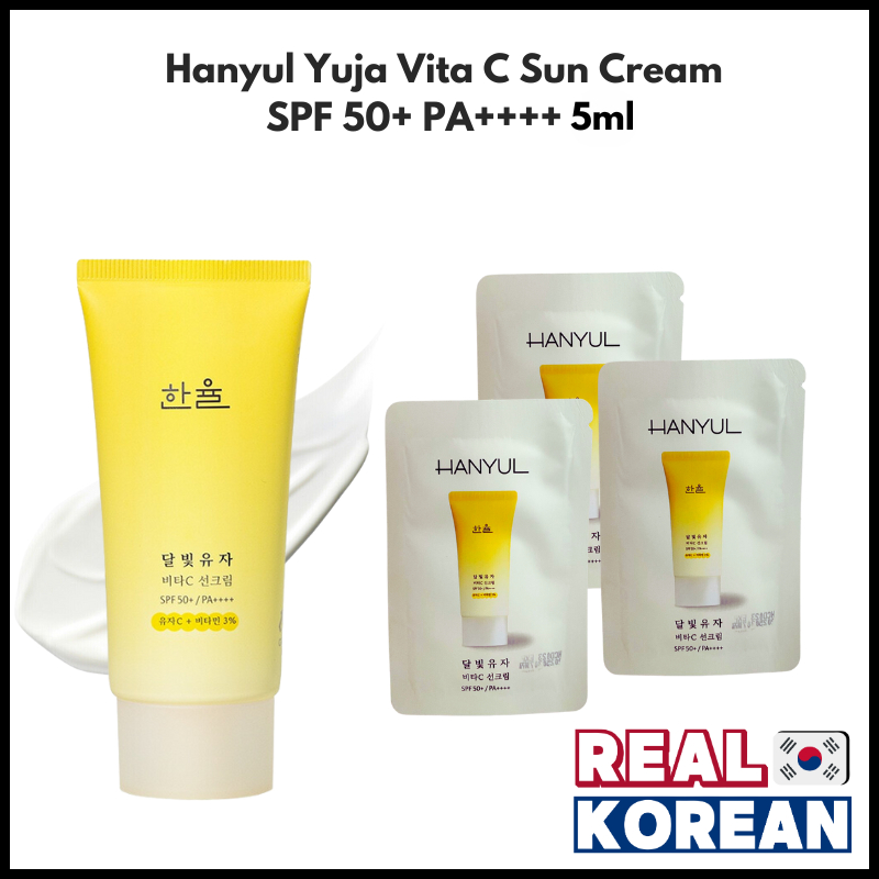 Hanyul Yuja Vita C Sun Cream SPF 50+ PA++++ 5ml | 10ml