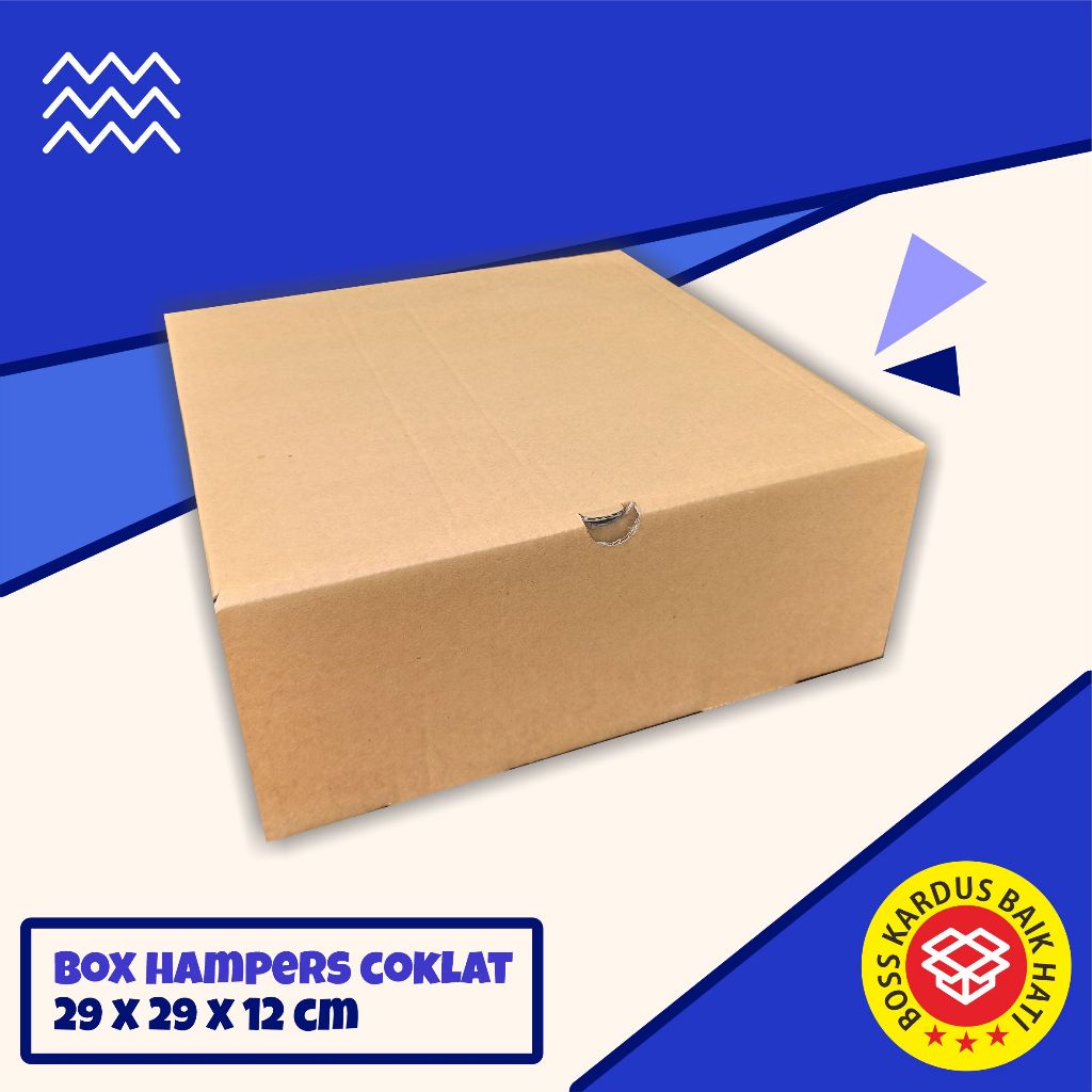 

Kardus Box Hampers Die Cut ukuran 29x29x12 cm
