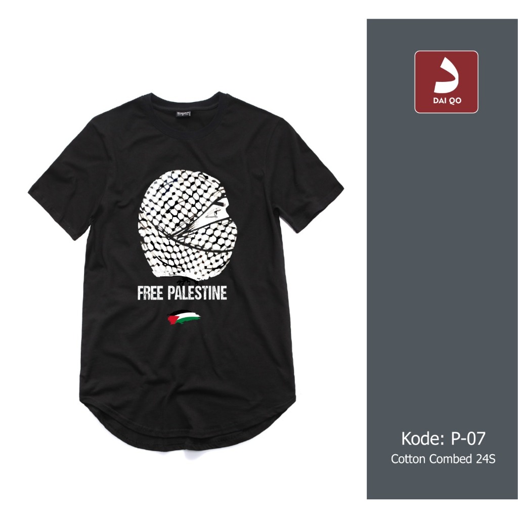 Kaos Dakwah Palestina - Kode P 07 - Couple Keluarga - Kaos Sarimbit - DAIQO