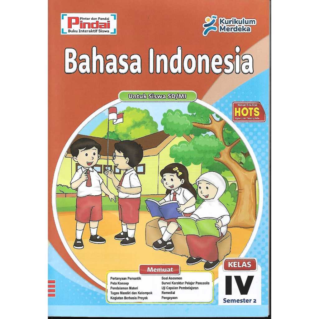 Buku LKS Bahasa Indonesia kurikulum Merdeka Kelas 4 SD/MI Semester 2