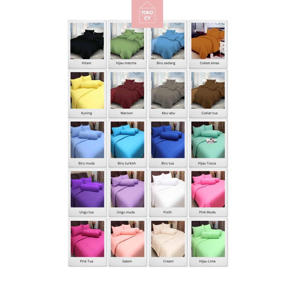Sprei Polos Rosewell Bahan Microtex