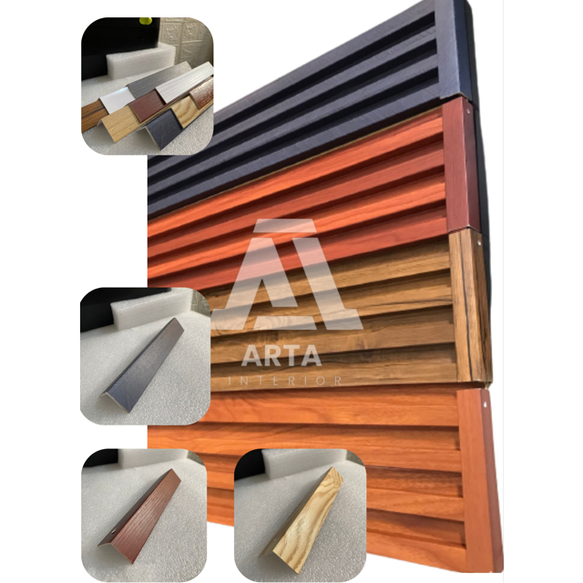 LIST WPC 1,5 M List siku L WPC wall panel / penutup wall panel WPC termurah / List WPC