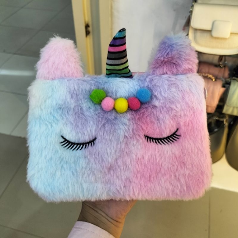 

DOMPET / KOTAK PENSIL UNICORN FLUFFY NAUGTY AKSESORIS