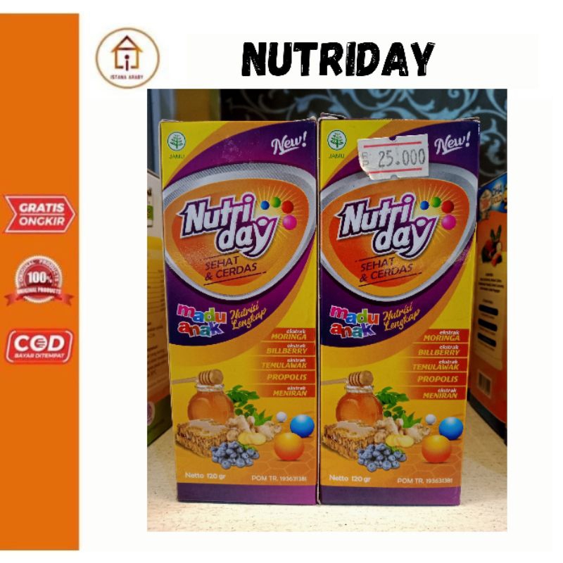 

NUTRIDAY/NUTRI DAY/MADU ANAK/MADU PENAMBAH NAFSU MAKAN ANAK
