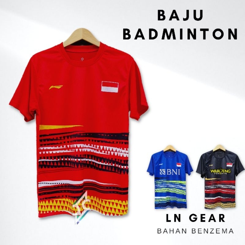 BLL-47 LN GEAR❗️BAJU BADMINTON DEWASA JERSEY BADMINTON BAJU BULUTANGKIS KAOS BULUTANGKIS PRINT