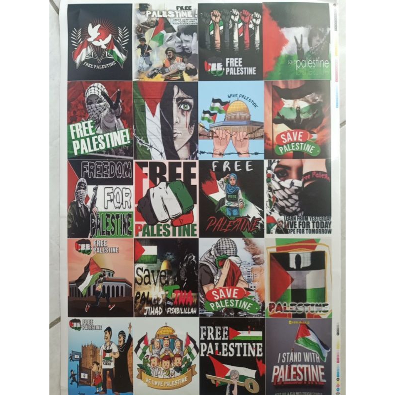 

10 lembar sticker palestina