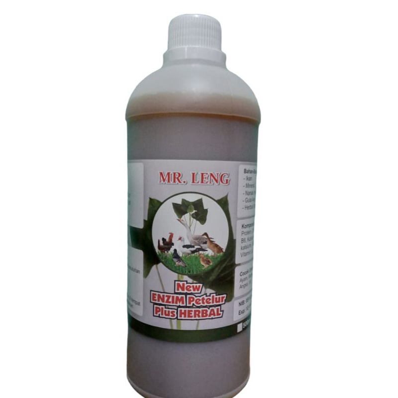 Enzim Petelur Plus Herbal 1000ml / 1 Liter Meningkatkan Fertil Pada Telur Sangat Cocok Untuk Entok A