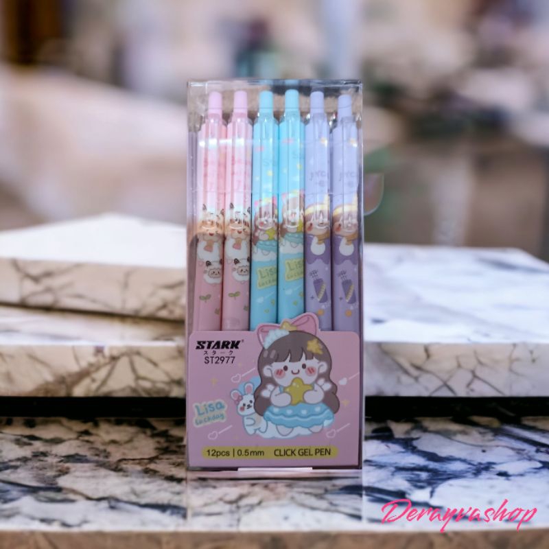 

12pc Pulpen cetek cewek lucu