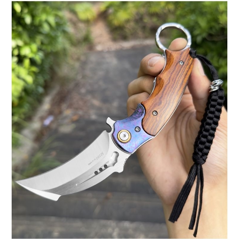 M390 POWDER STEEL Violent forest Folding claws 62 HRC