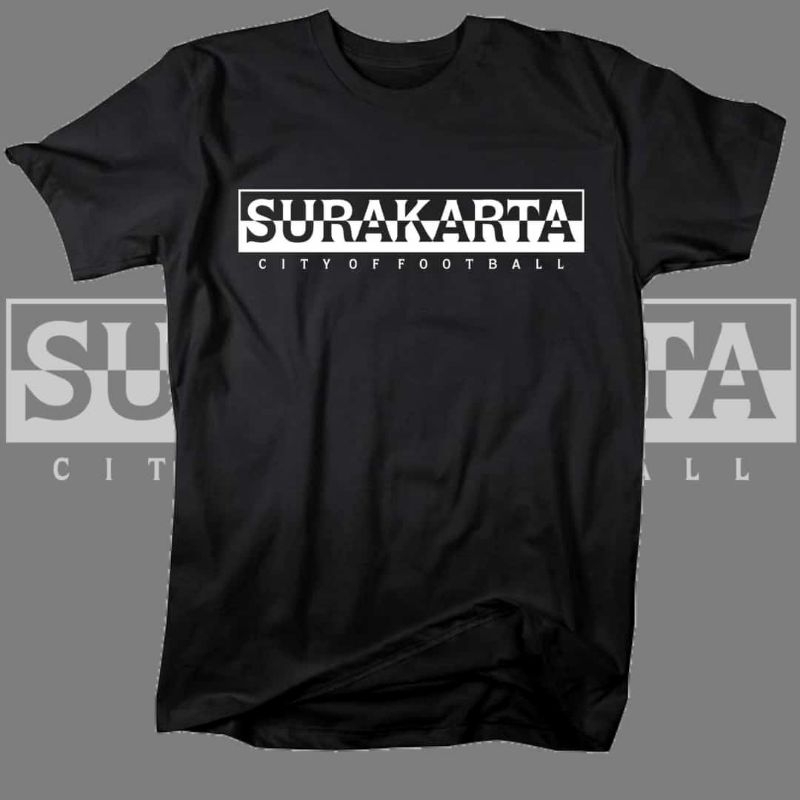 KAOS BAJU TSHIRT CASUAL FOOTBALL SURAKARTA CITY OF FOOTBALL