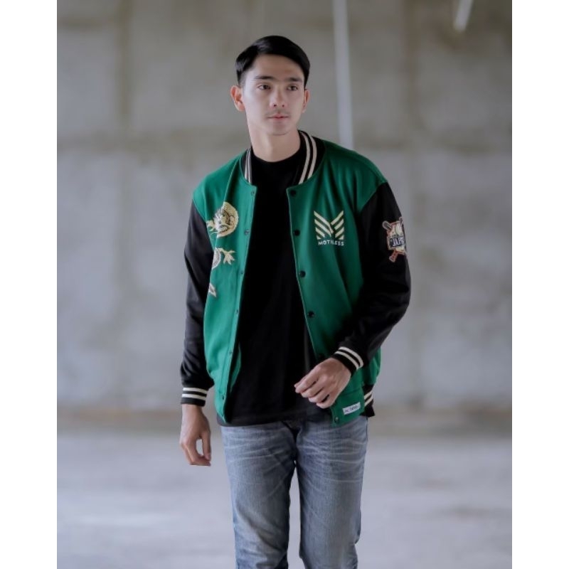 Bomber Varsity Dragon Jaket Varsity Distro premium