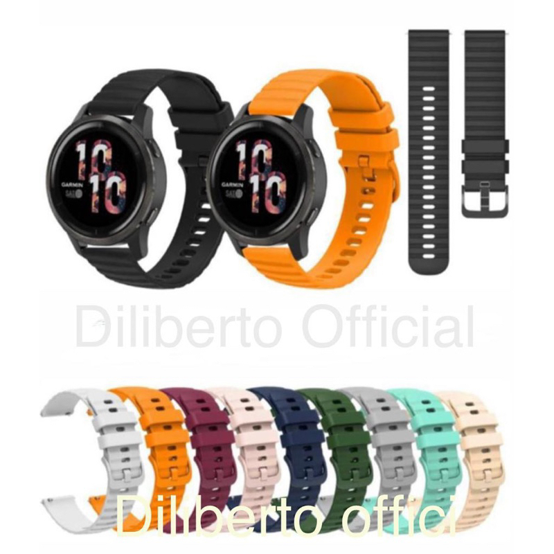 DSI Tali Jam Smartwatch 20mm Untuk Garmin Forerunner 55 245 645 - Watch Strap Silikon Rubber Pria Wa