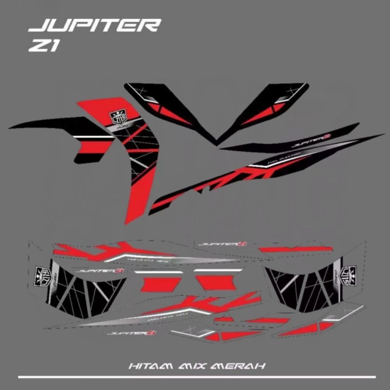 Striping Stiker Jupiter Z1 List Custom Transparan Variasi