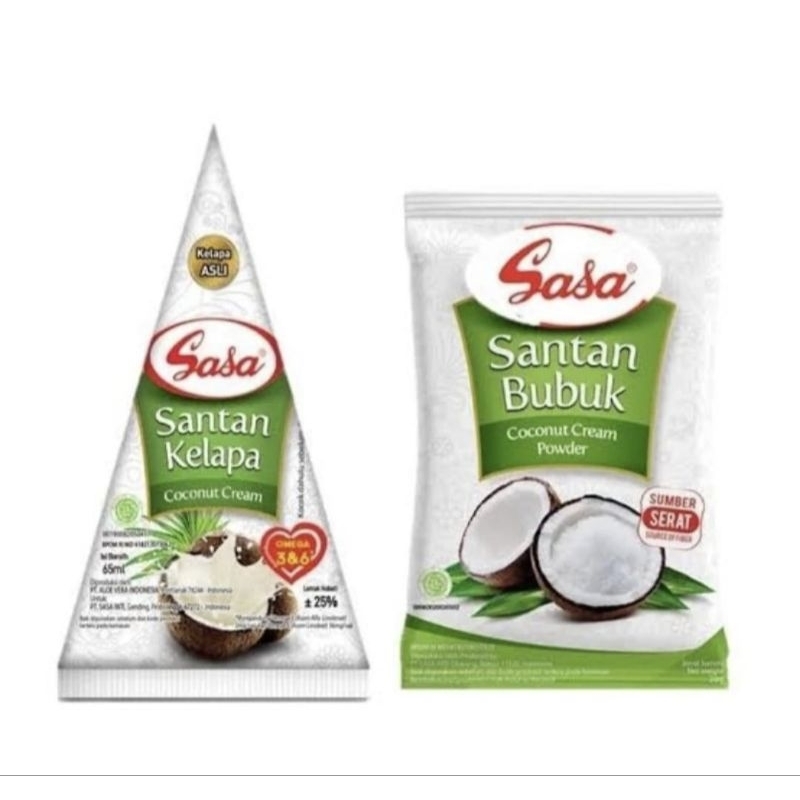 

sasa santan kelapa 65 ml & sasa bubuk 20gr