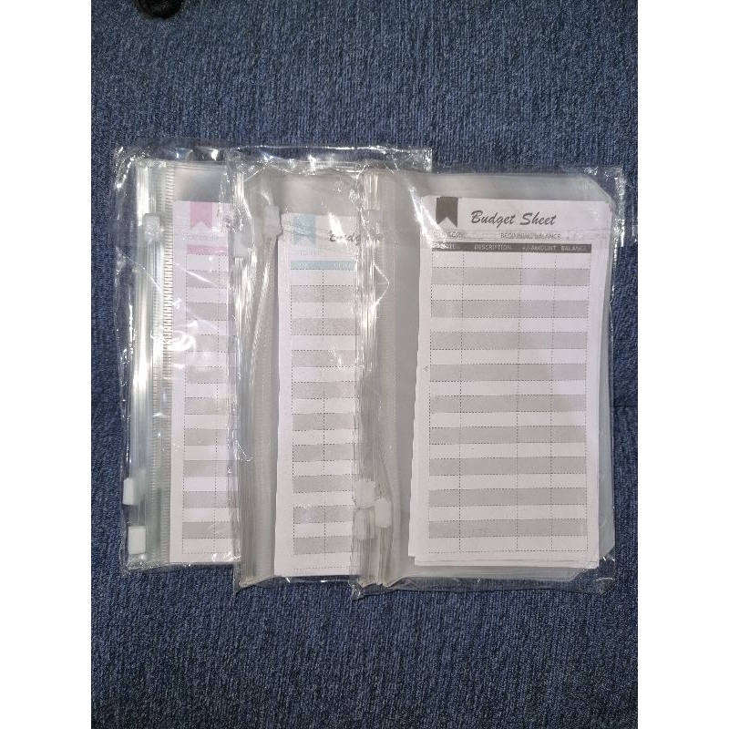 

Budget Tracker sheet dan Ziplock Pouch Binder A6 Saving