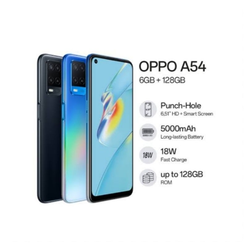 HP OPPO A54 6/128 GB - OPPO A 54 RAM 6GB ROM 128GB GARANSI RESMI