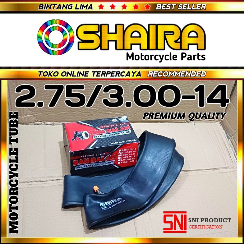 BAN DALAM MOTOR MERK PITBULL 2.75/3.00-14 SNI PRODUCT - PREMIUM QUALITY