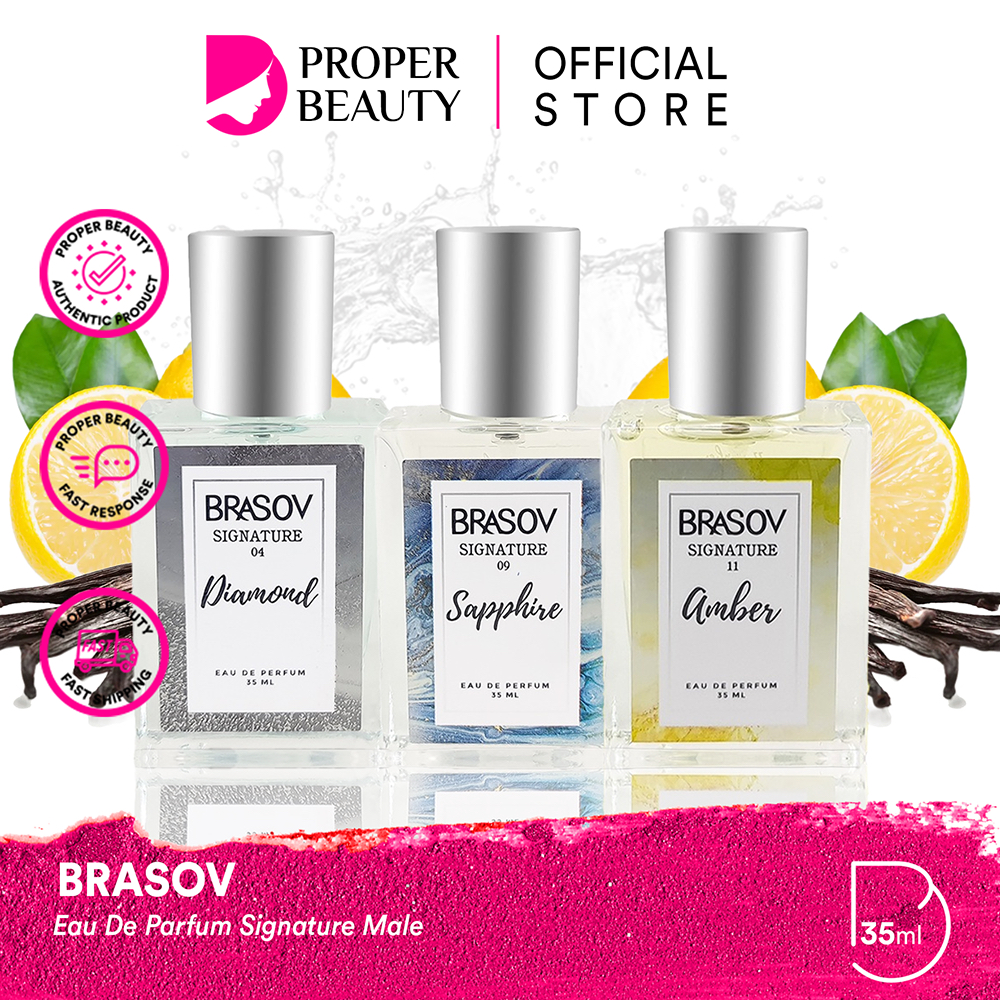 BRASOV Eau De Parfum Signature Male Indonesia / Parfum Tubuh 35ml / Scentations Fragrance Parfume To