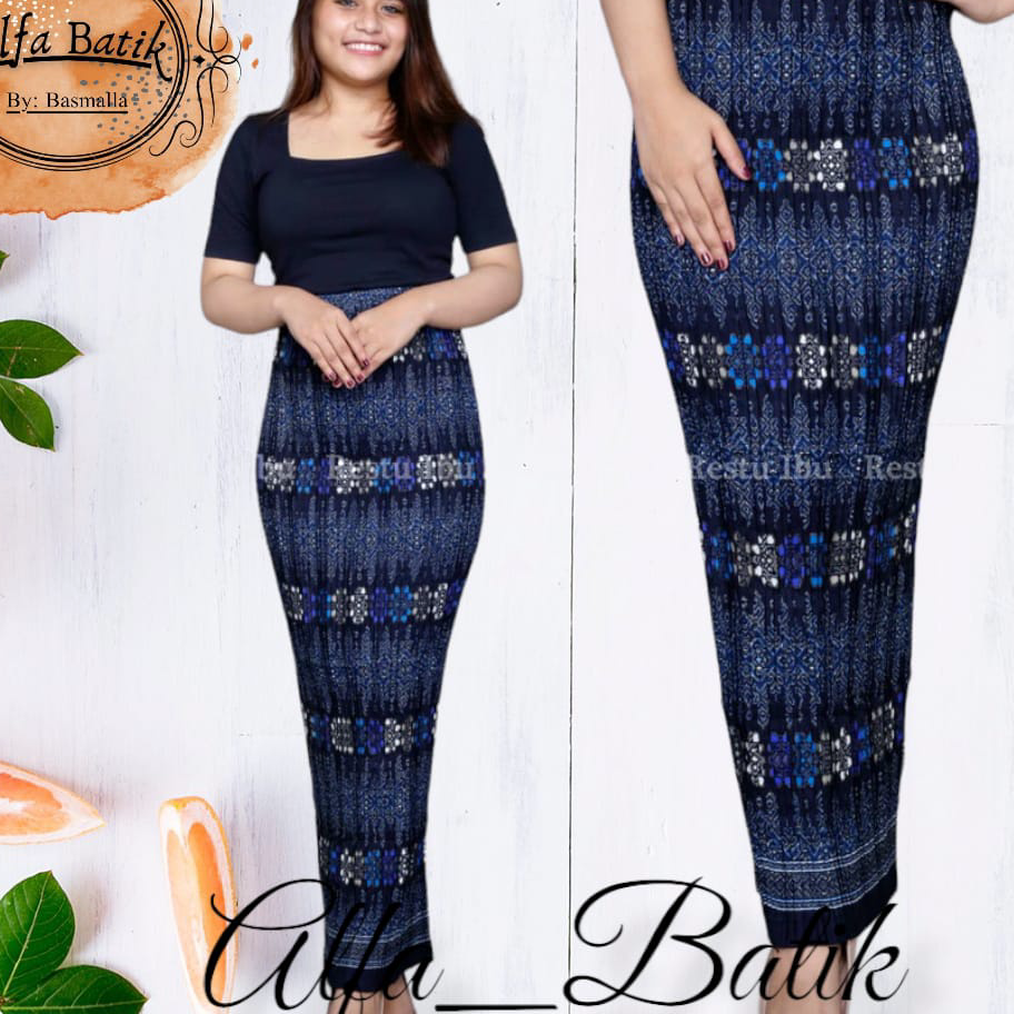 QFSN3954 Terlaku.../ REAL PICT ROK PLISKET BATIK / ROK PLISKET / BAWAHAN KEBAYA / ROK KEBAYA / ROK W