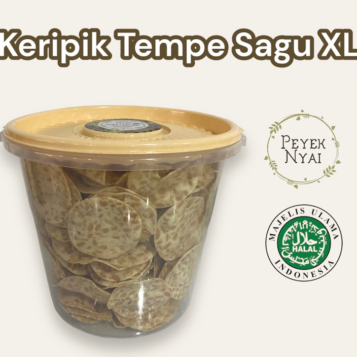 

RQYB6216 (C6369] Peyek Nyai | Keripik Tempe Sagu (XL)