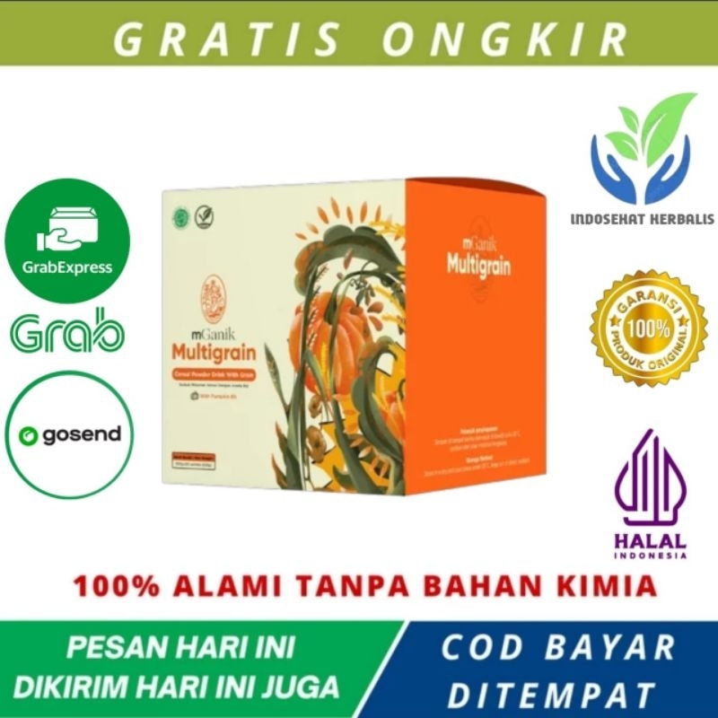 

mGanik Multigrain - Rasa Labu Kuning 1 Box Isi 20 Sachet - Minuman Untuk Diabetes